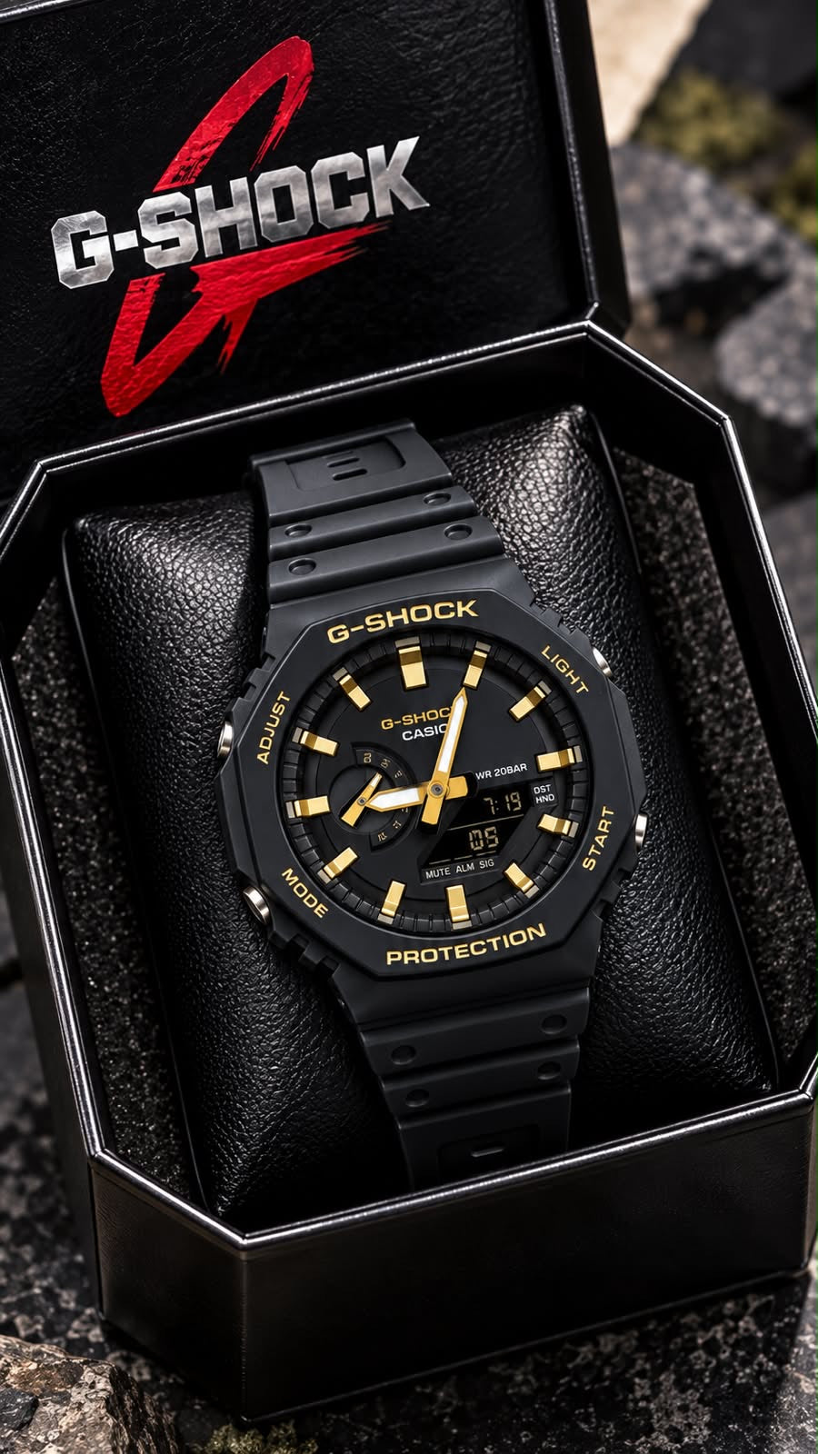Casio G-Shock "CasiOak" Octagonal Analog-Digital Sports Watch Series