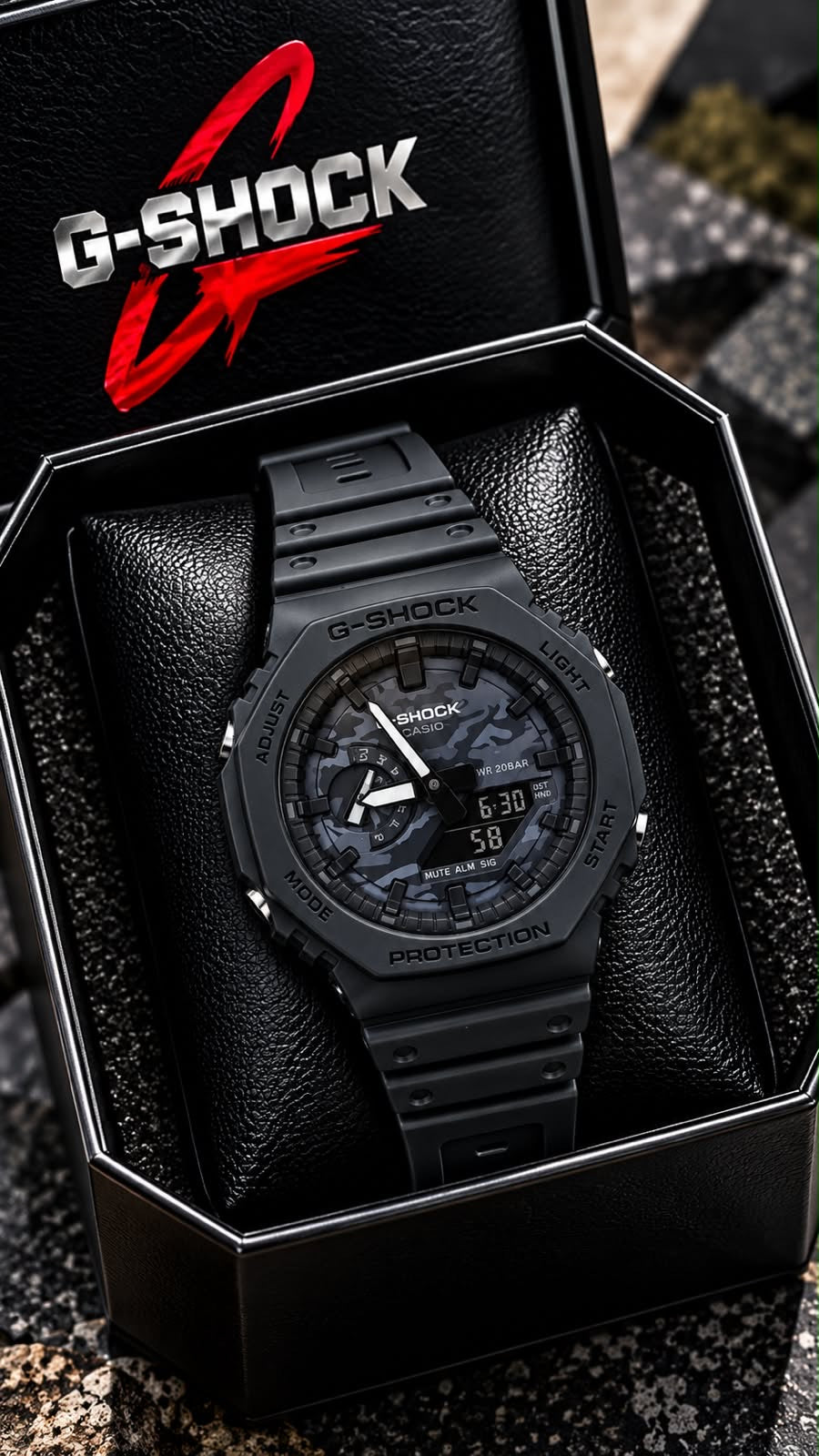 Casio G-Shock "CasiOak" Octagonal Analog-Digital Sports Watch Series