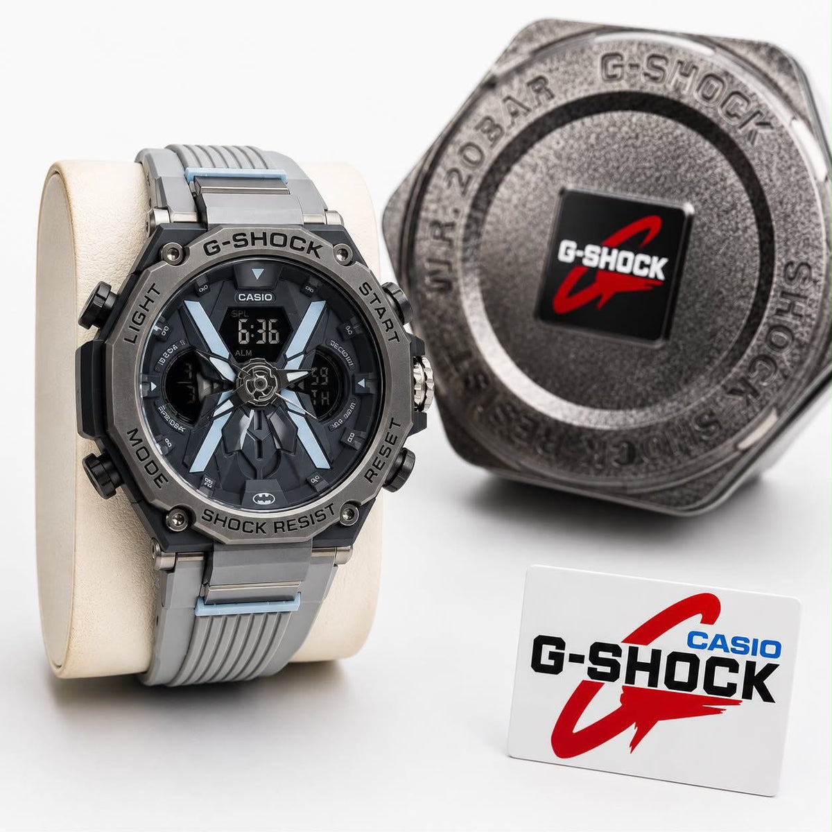 Custom Casio G-Shock "Batman" Edition Stainless Steel Mod Collection
