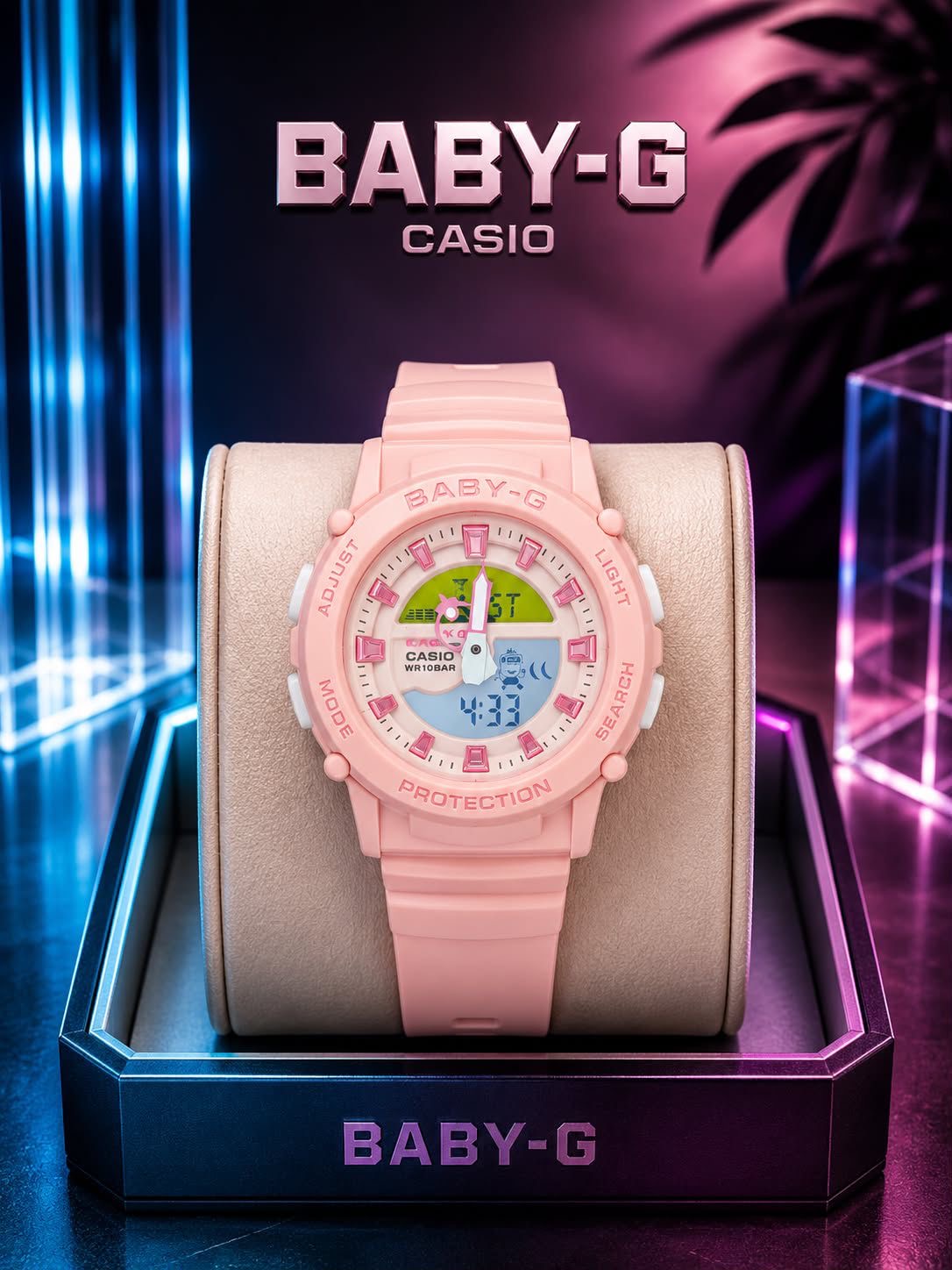 Casio Baby-G Shock Resistant Analog-Digital Sports Watch Collection