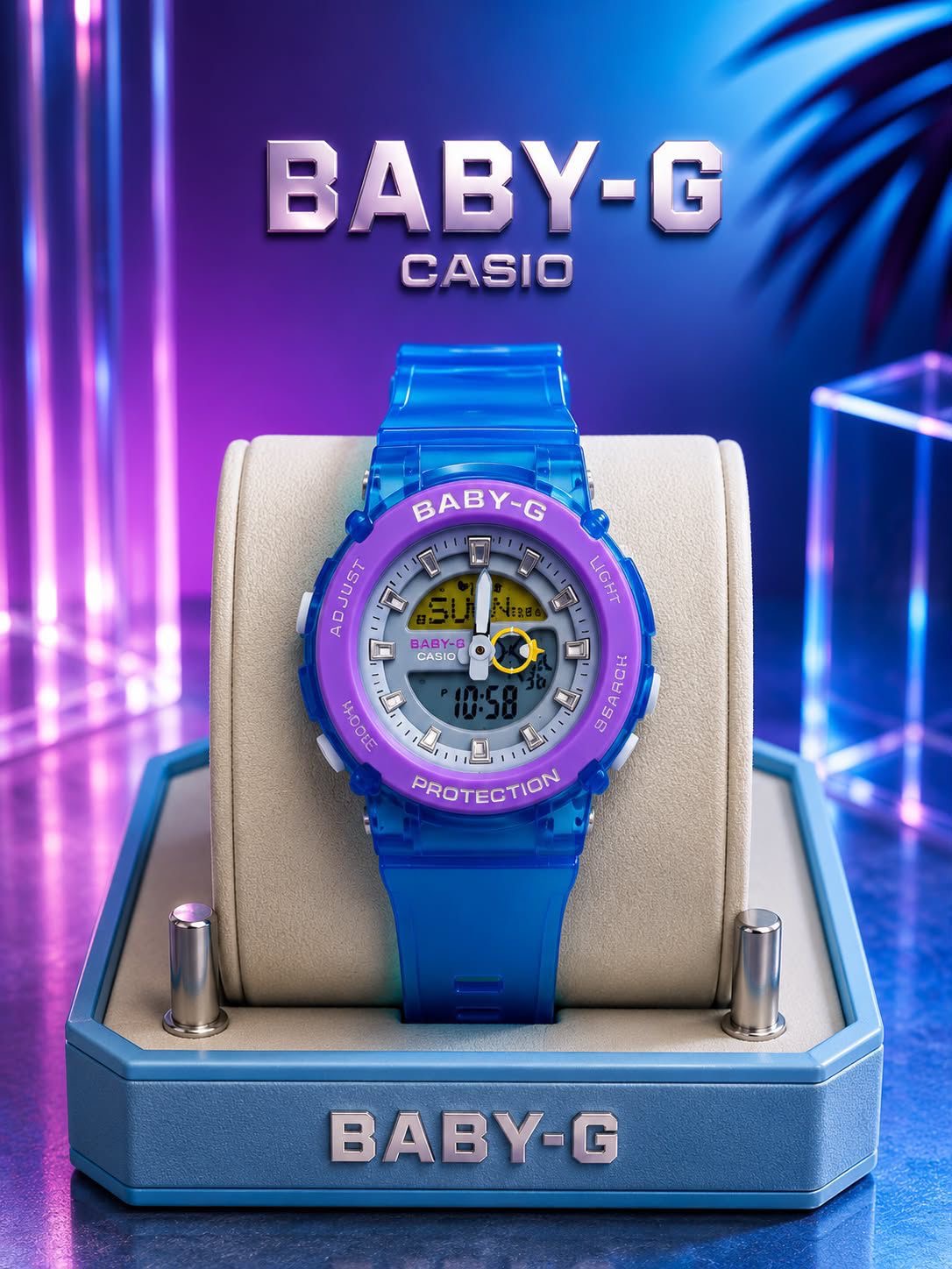 Casio Baby-G Shock Resistant Analog-Digital Sports Watch Collection