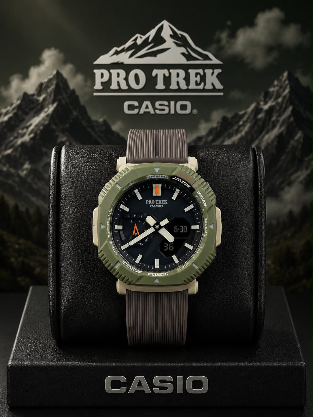 Casio Pro Trek Mountain Series Analog-Digital Resin Sport Watch