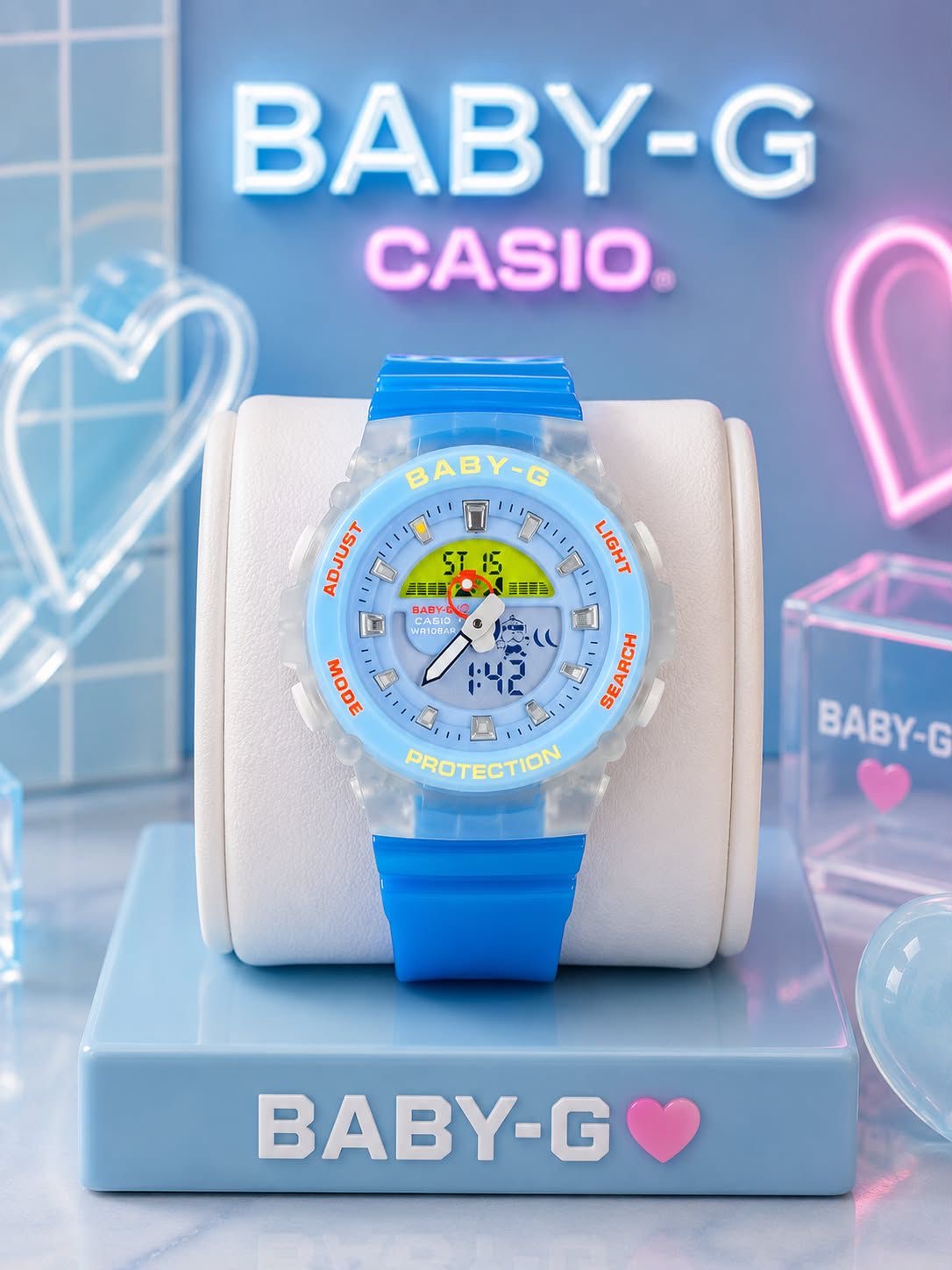 Casio Baby-G Shock Resistant Analog-Digital Sports Watch Collection