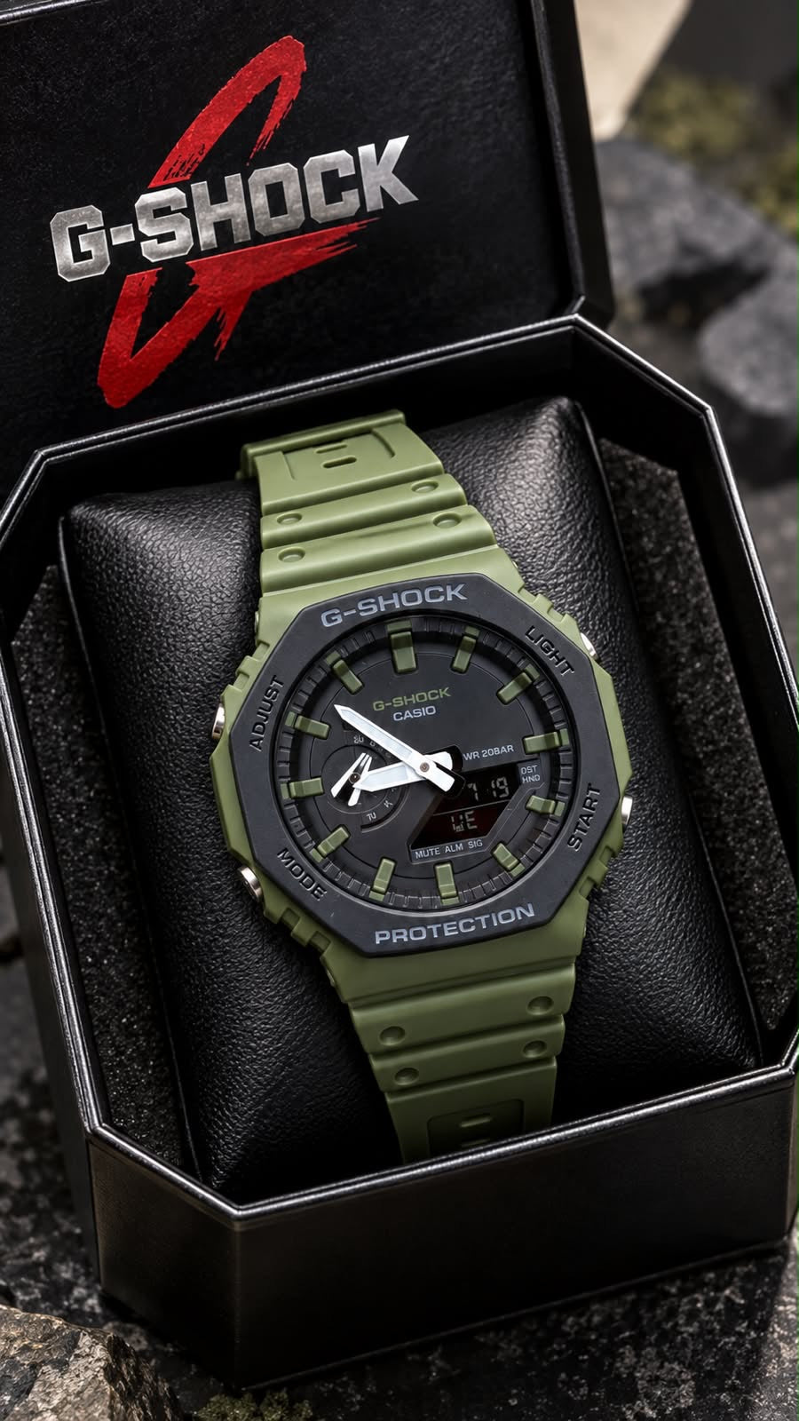 Casio G-Shock "CasiOak" Octagonal Analog-Digital Sports Watch Series
