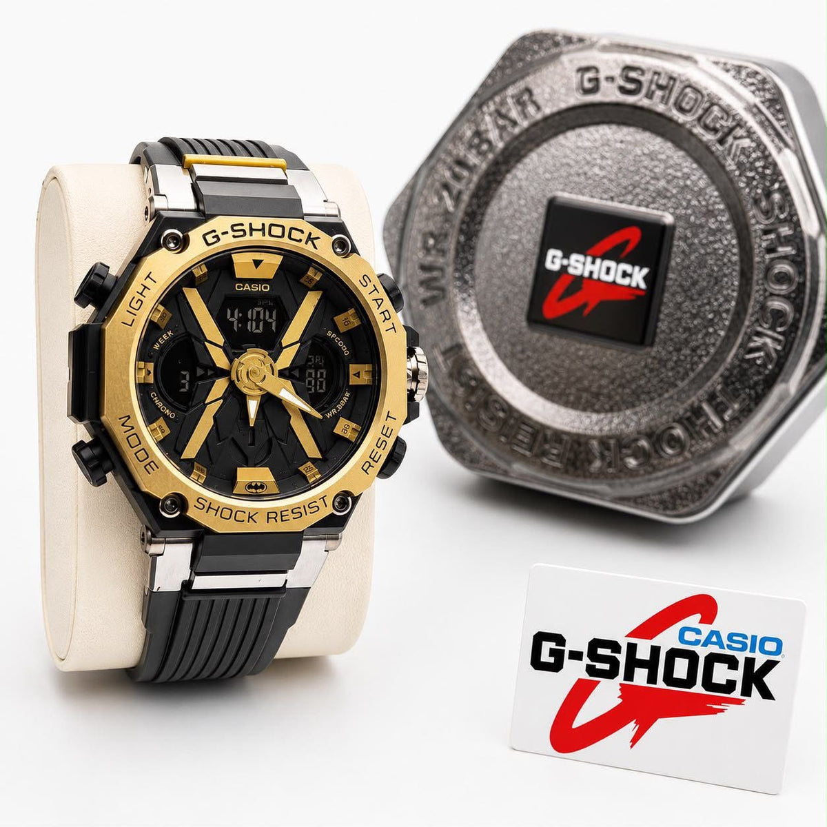 Custom Casio G-Shock "Batman" Edition Stainless Steel Mod Collection