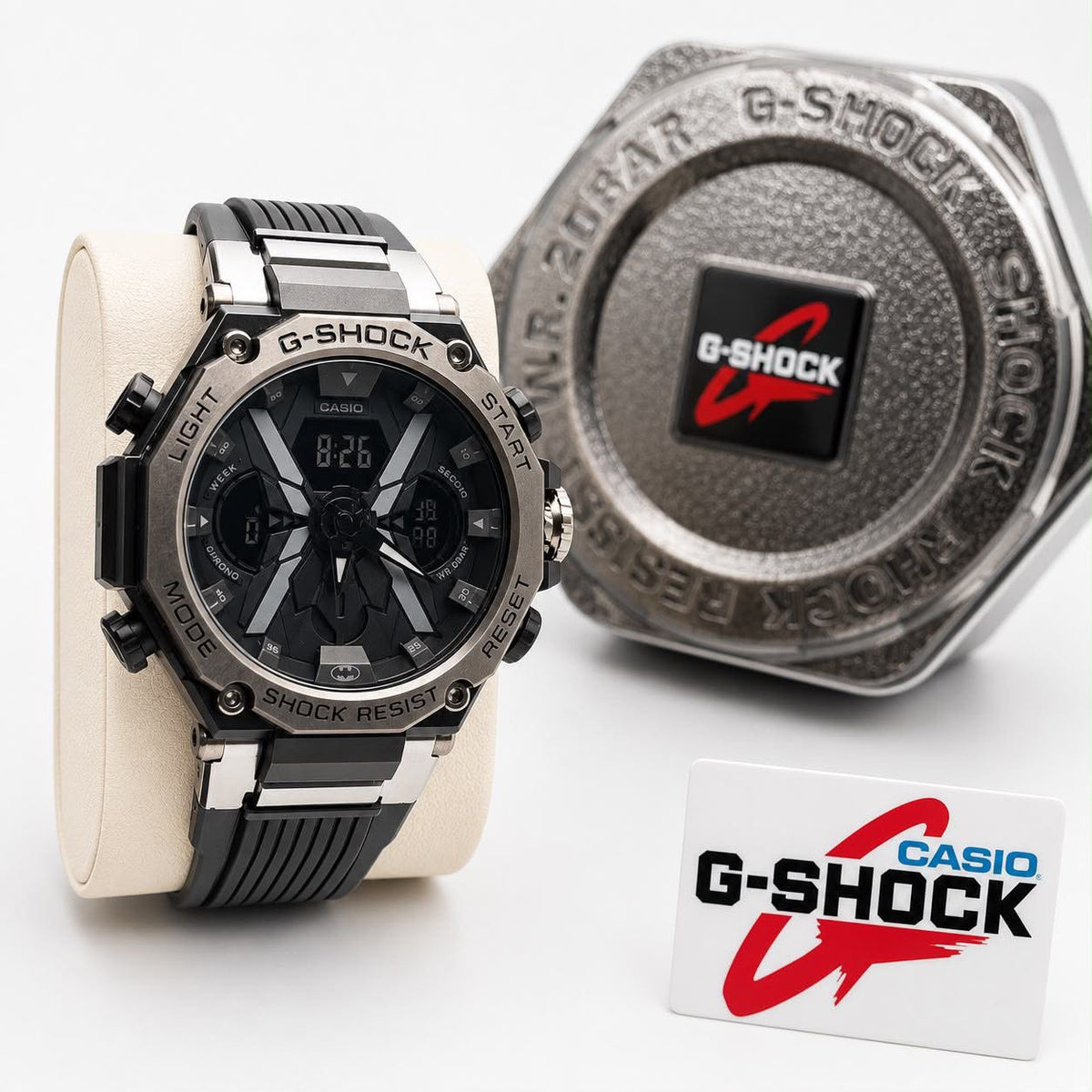 Custom Casio G-Shock "Batman" Edition Stainless Steel Mod Collection