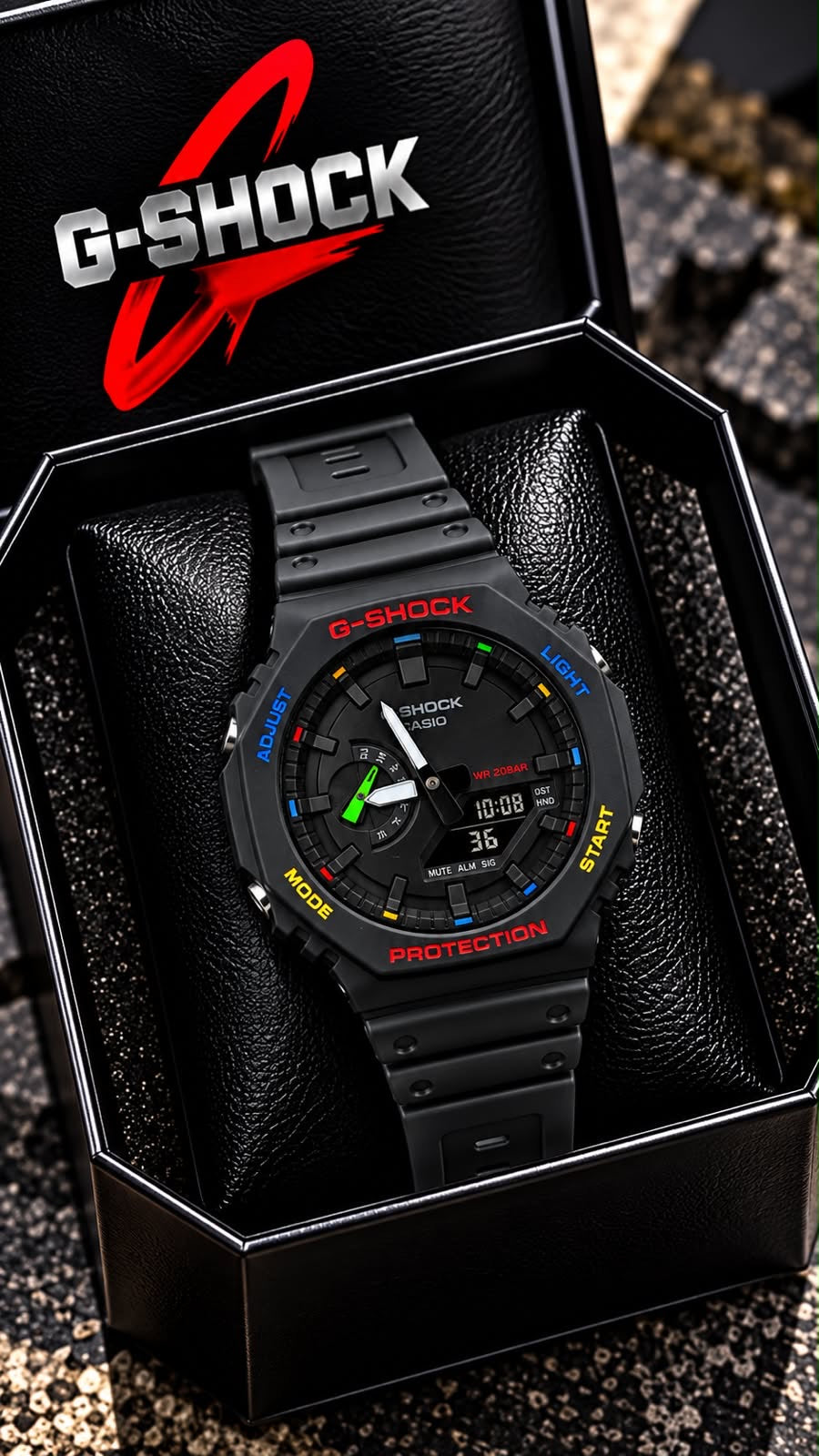 Casio G-Shock "CasiOak" Octagonal Analog-Digital Sports Watch Series