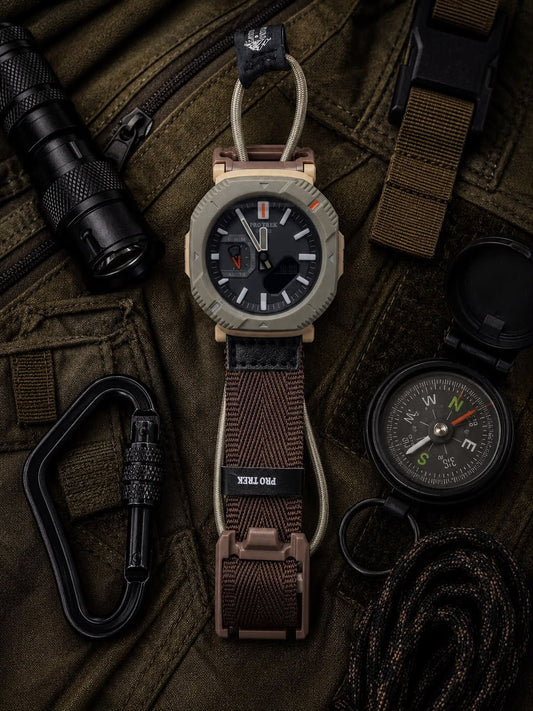 Casio Pro Trek Rugged Outdoor Analog-Digital Tactical Sport Watch