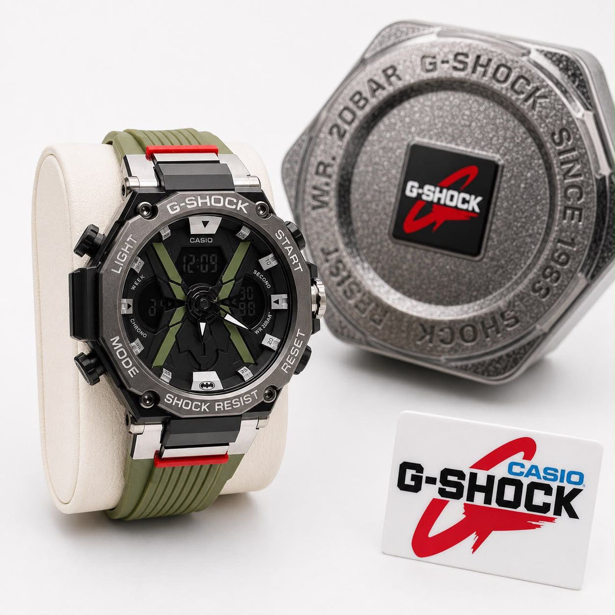 Custom Casio G-Shock "Batman" Edition Stainless Steel Mod Collection