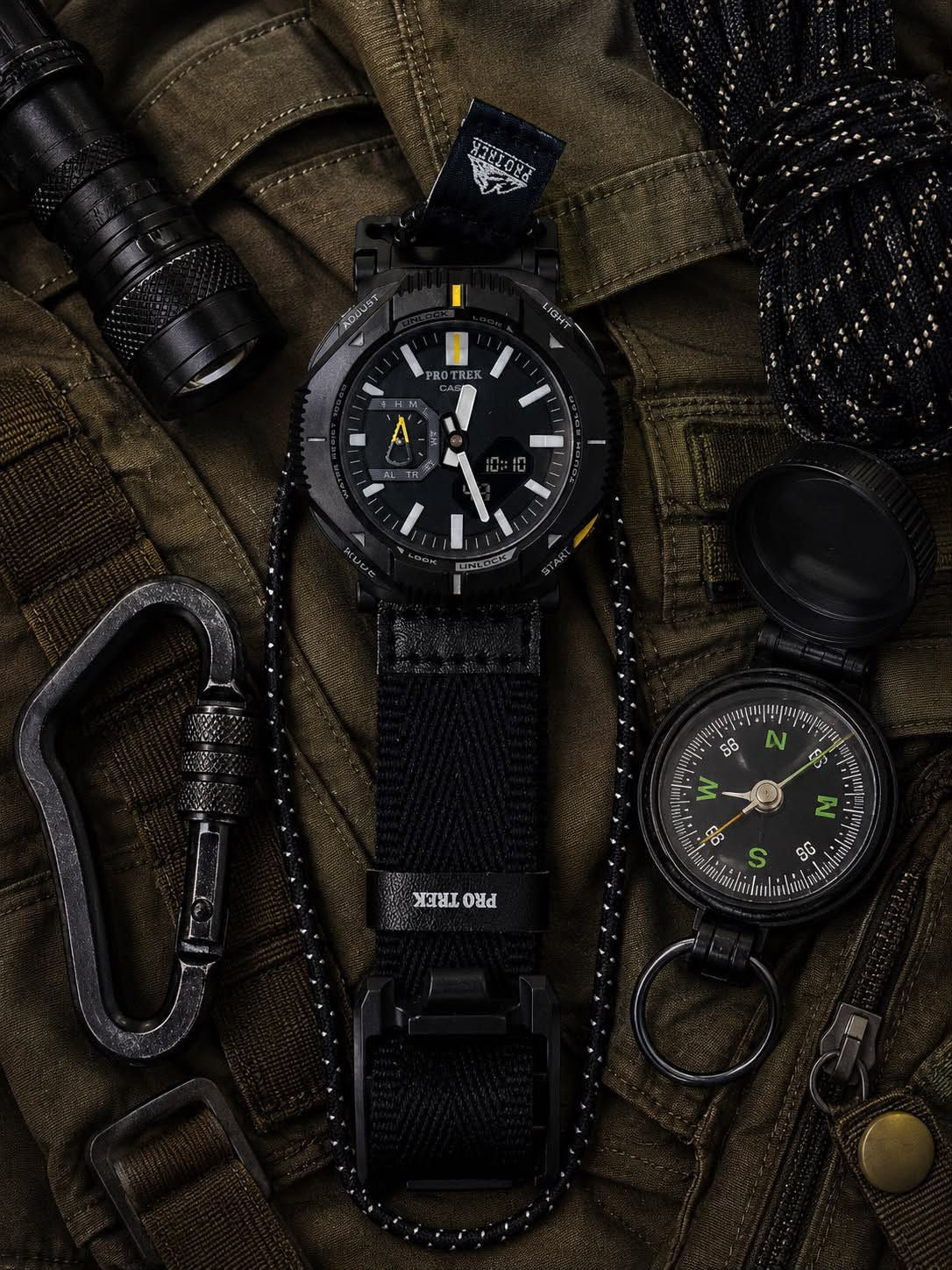 Casio Pro Trek Rugged Outdoor Analog-Digital Tactical Sport Watch