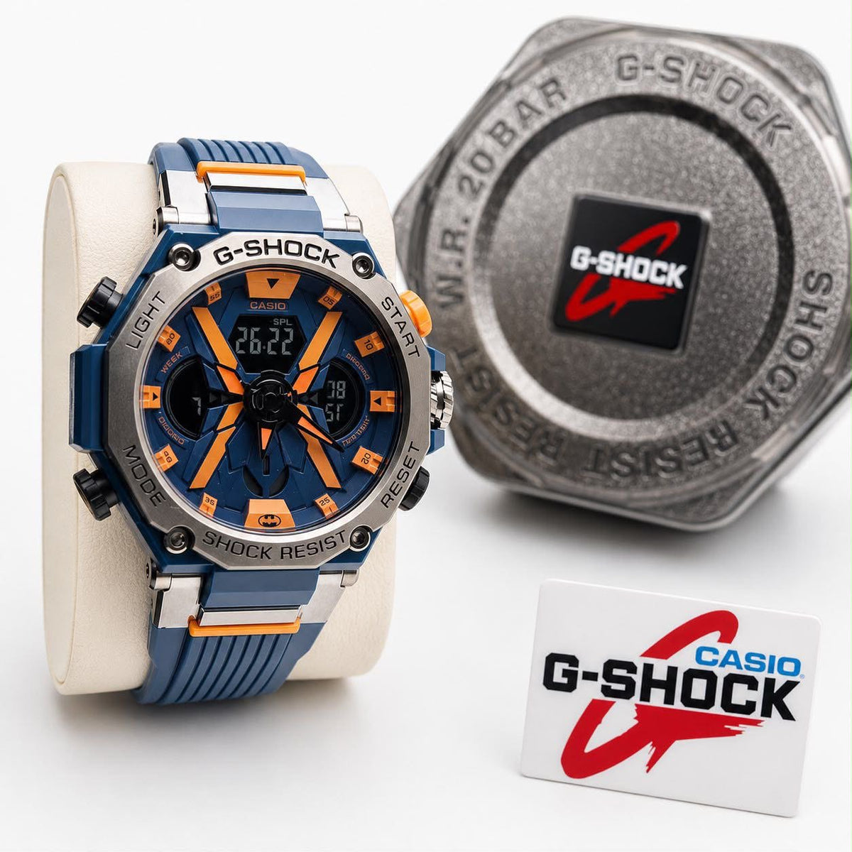 Custom Casio G-Shock "Batman" Edition Stainless Steel Mod Collection