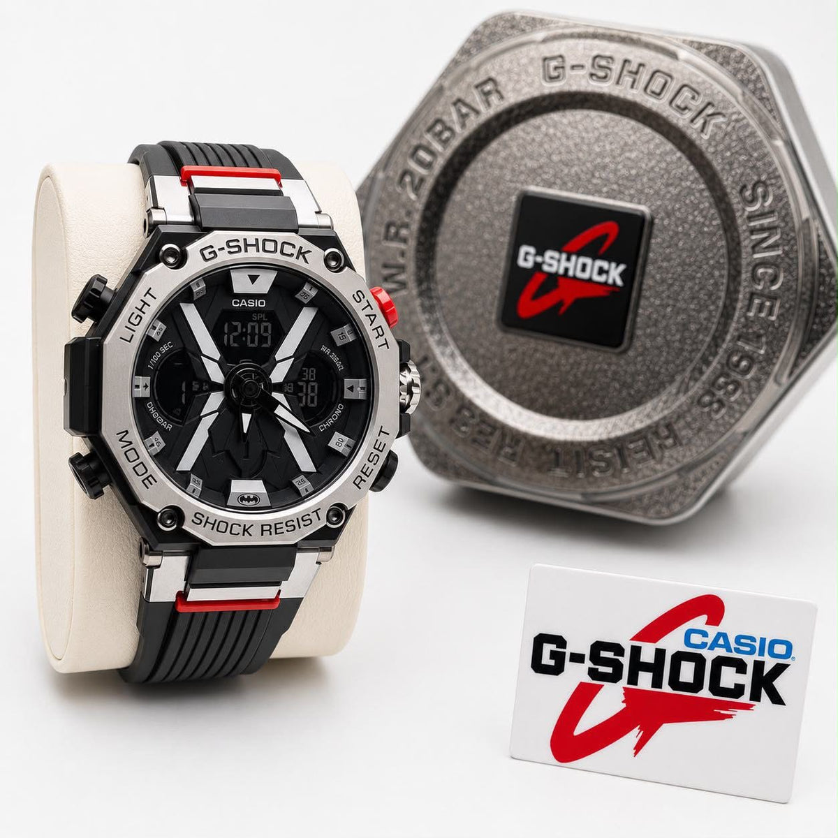 Custom Casio G-Shock "Batman" Edition Stainless Steel Mod Collection
