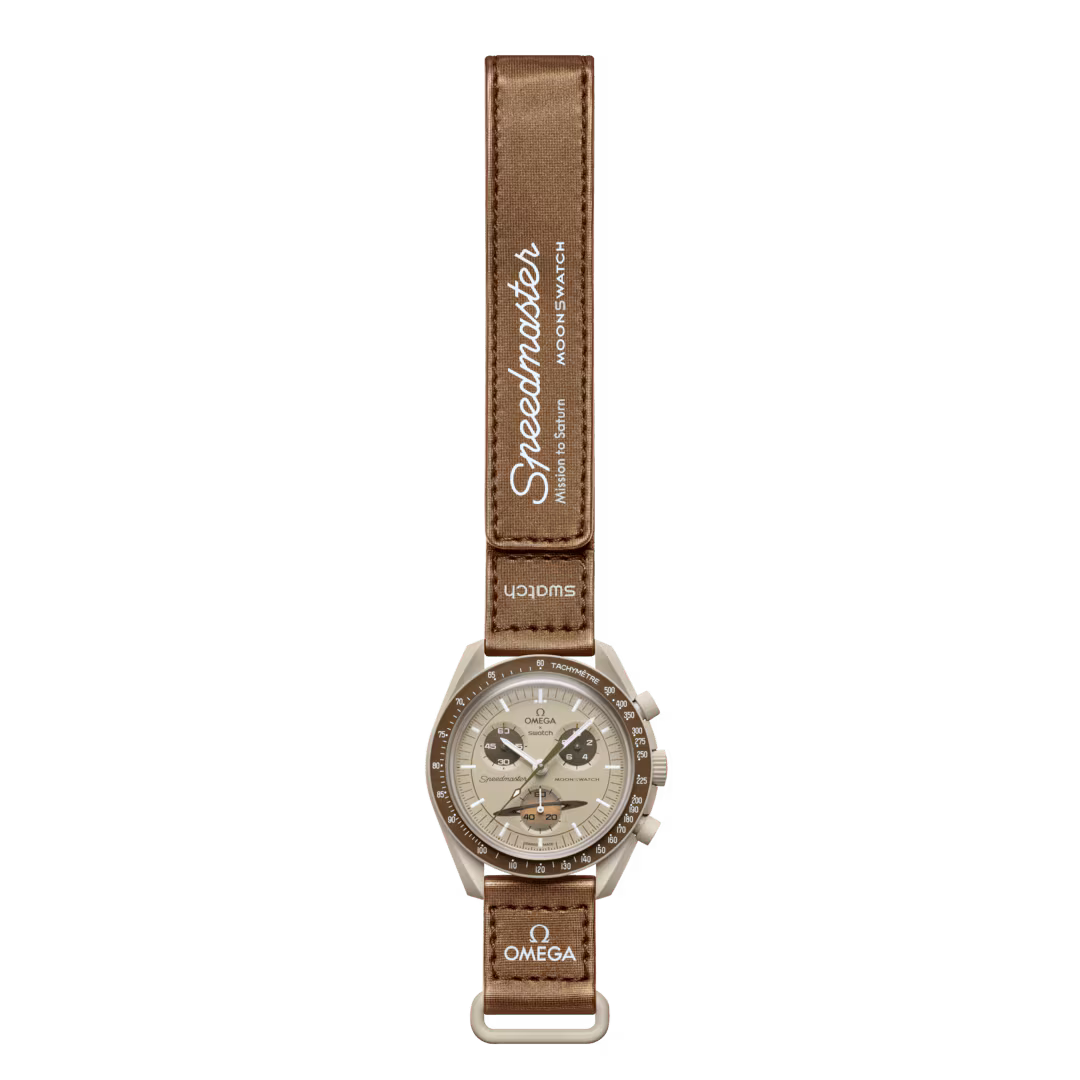 OMEGA × Swatch Bioceramic MoonSwatch – Mission to Saturn (SO33T100)