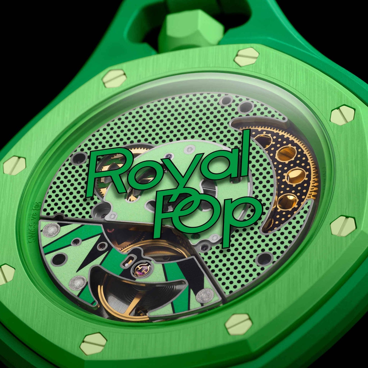 AP × Swatch Royal Pop – Green Eight (SSX03G100N)